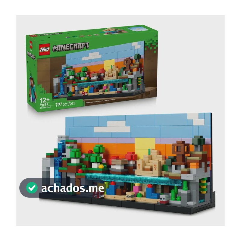 Conjunto de construção LEGO® Minecraft® Minibiomas 21589