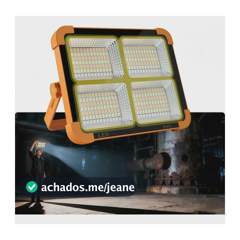 Luminária Solar Led Portátil Usb Emergência Ip66 Acampamento