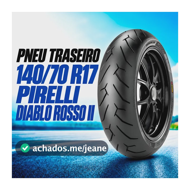 Pneu Moto Pirelli Aro 17 Diablo Rosso 2 - 140/70r17 66h Tras