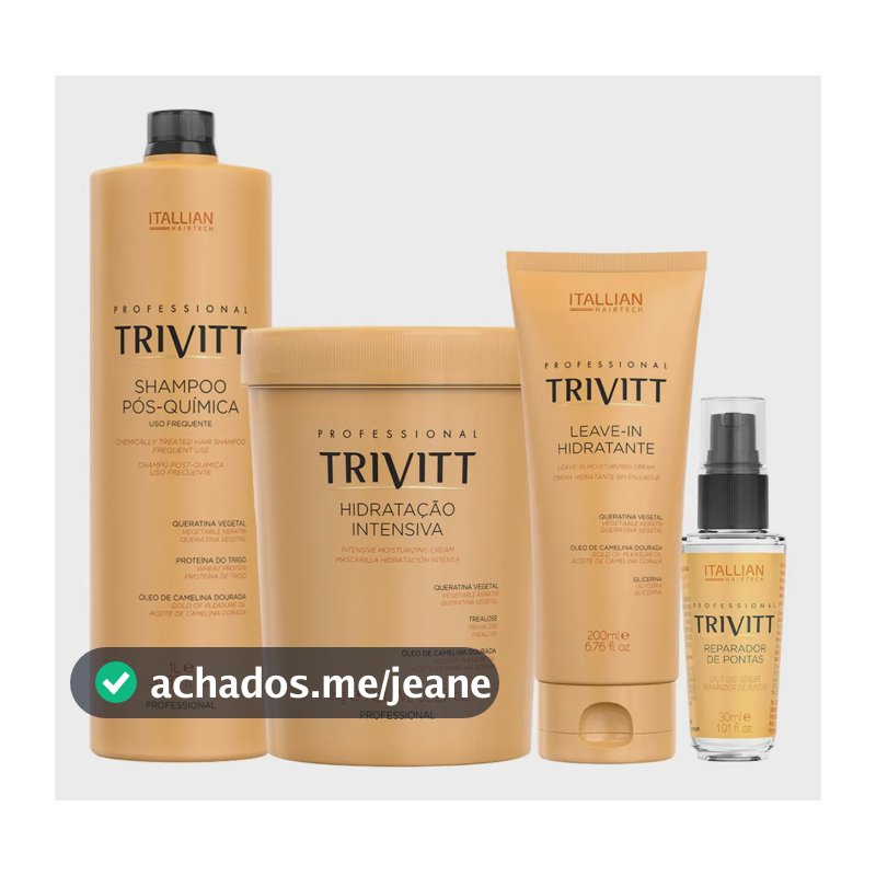 Trivitt Shampoo 1l+ Mascara 1kg+leave-in + Reparador