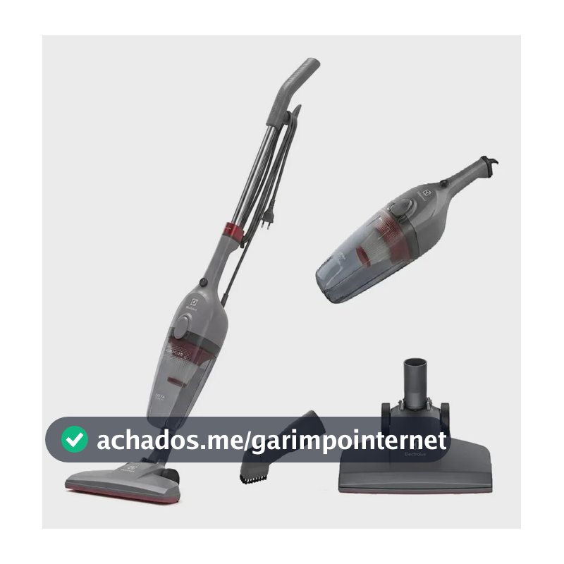 Aspirador de Pó Vertical Electrolux 1450W STK15 com Fio Portátil de Mão 2 em 1 e 1,6 Litros de capacidade com Filtro Hepa Cinza-escuro