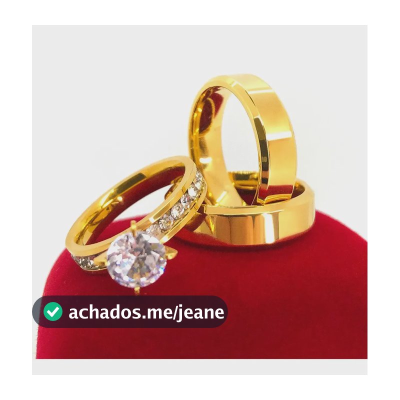 Par De Alianças Feitas De Moedas Antigas Banhadas A Ouro 18k