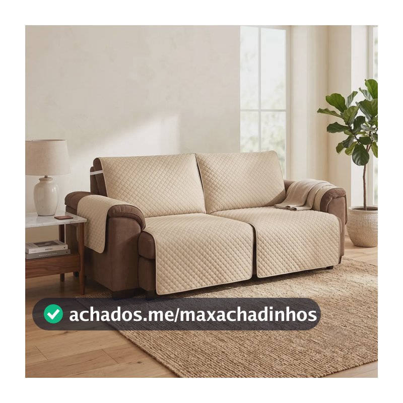 Kit Capa Sofá Impermeável 2 Módulos 2,20m Assento Lançamento