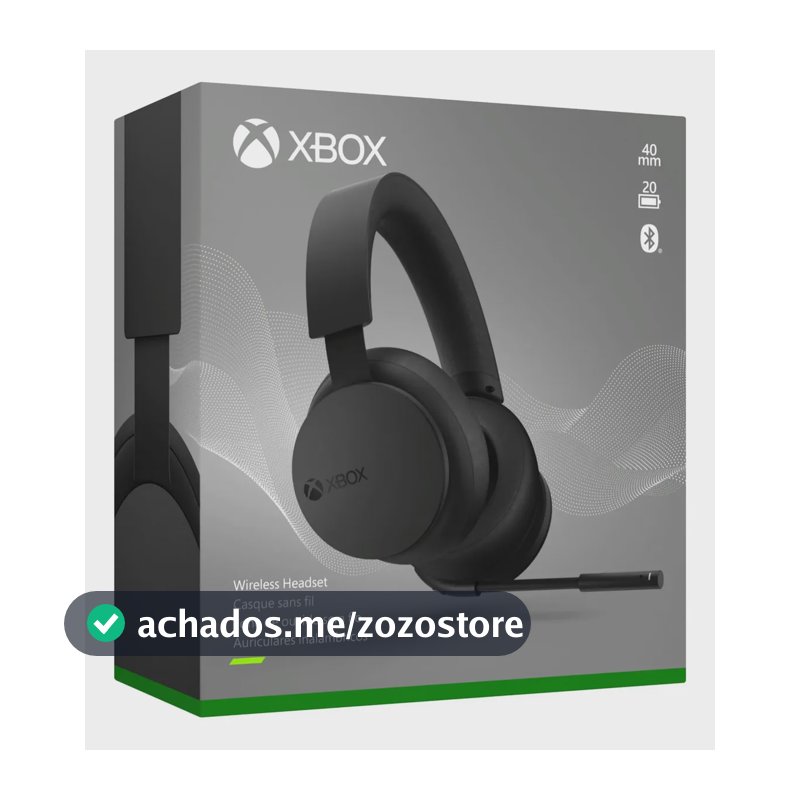 Fone de ouvido sem fio Microsoft Xbox Tll-00020 cor preto