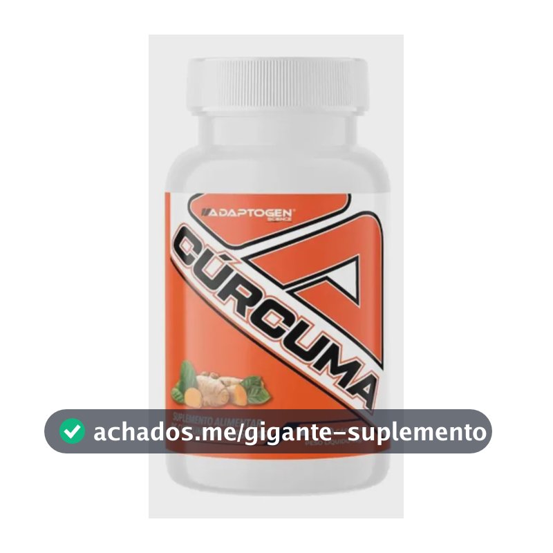 Cúrcuma Adaptogen Science pote 60 Capsulas Sem Sabor