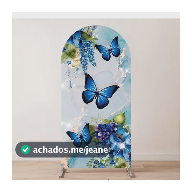 Painel Festa Decorativo Romano Borboleta 3d 200x100cm
