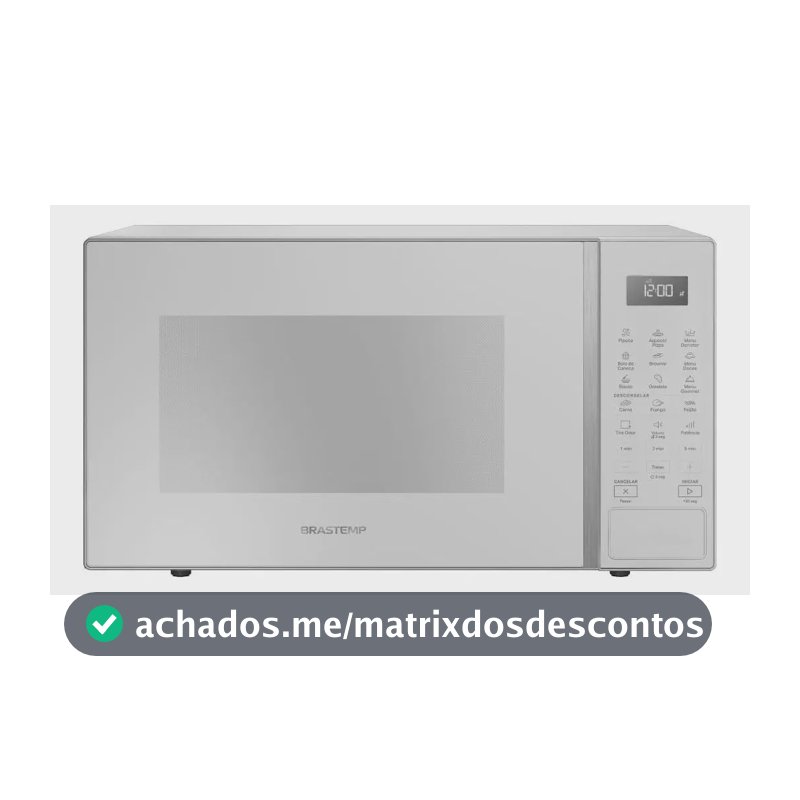 Micro-ondas Brastemp 32L Branco com Menu Gourmet - BMS46AB