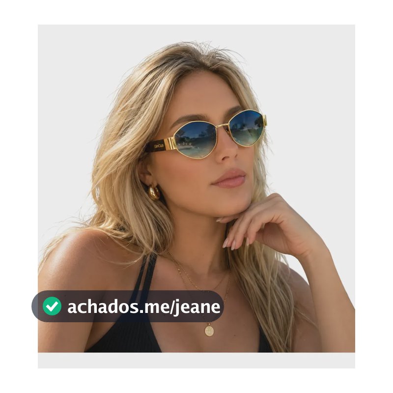 Óculos De Sol Feminino Uv400 Milano Premium Hexagonal Club