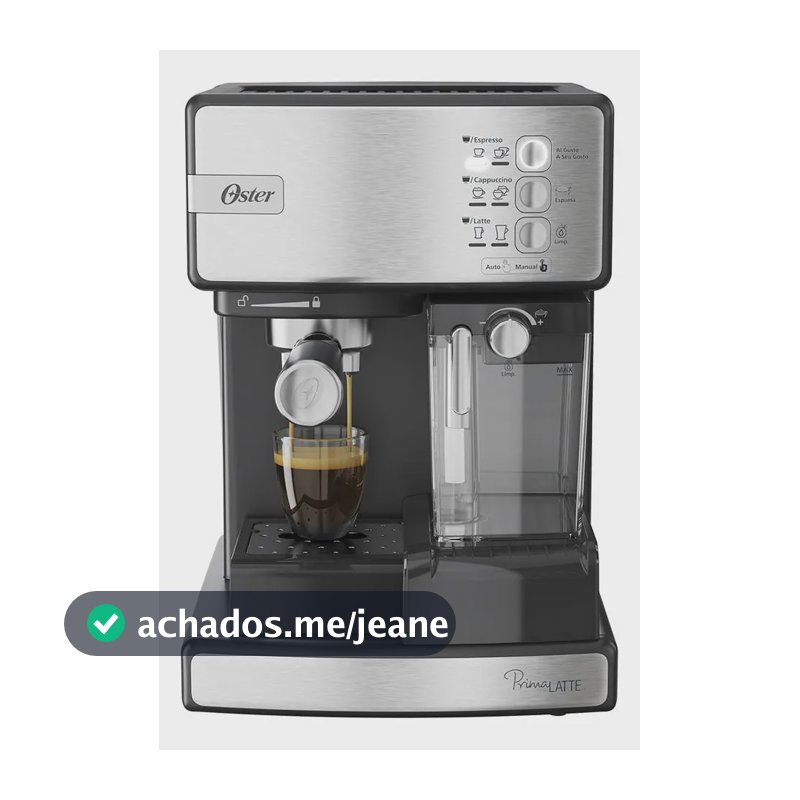 Cafeteira Espresso Oster Nova Primalatte Inox Cor Prateado