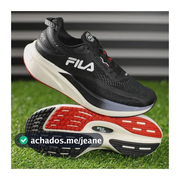 Tênis Fila Racer T2 Xtreme Masculino Adulto Corrida Preto / Branco T2 Liso 37 Br
