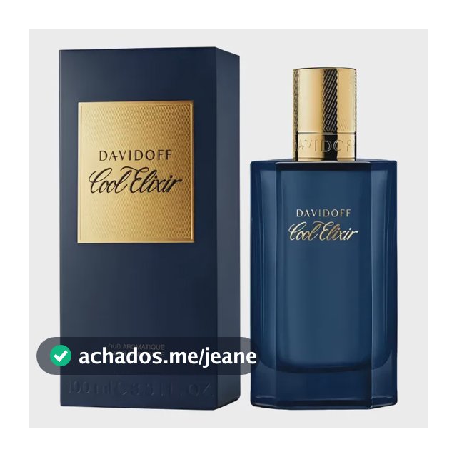 Perfume Davidoff Cool Elixir Oud Aromatique 100ml Masculino