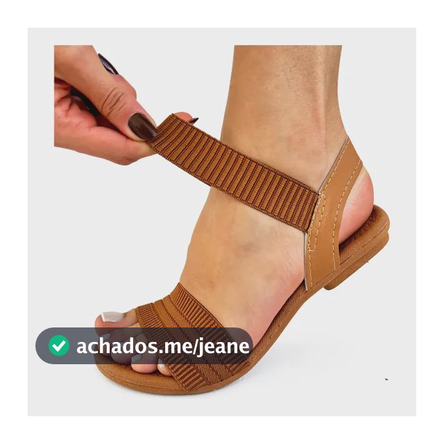 Sandália Feminina Elástico Ortopédica Anatômica Confort