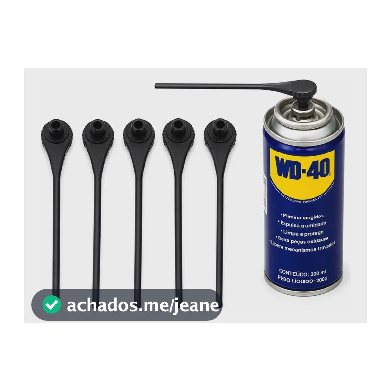 Kit 5 Bico Pulverizador Wd-40 Alcance Preciso Desengripante