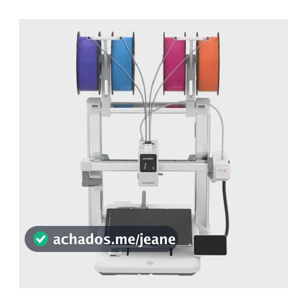 Impressora 3d Anycubic Kobra X Multicolor 4 Cores 600mm/s 127/220v Prateado