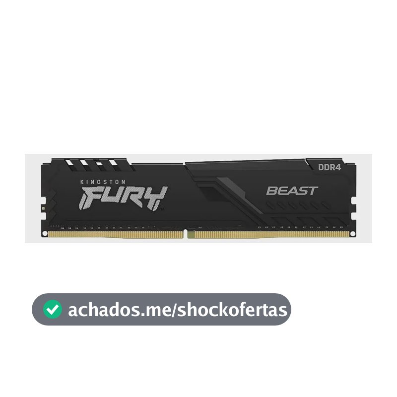 Memória Ram Hyperx Fury Beast 8gb 3200mhz Dimm Para Pc
