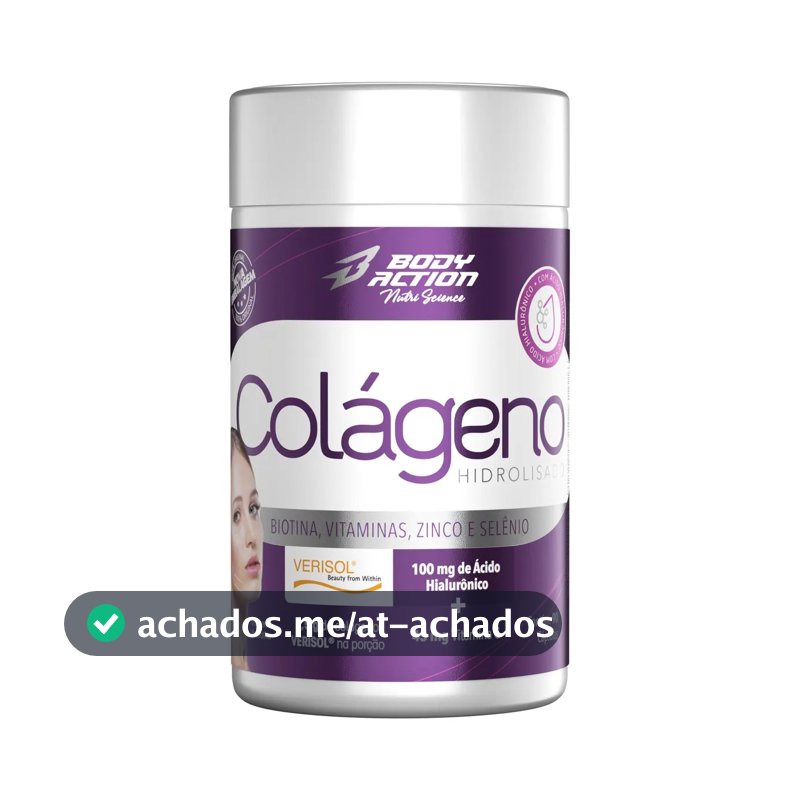Suplemento En Cápsula Bodyaction Tradicional Colágeno De Colágeno Verisol Sem Sabor 90 Capsulas