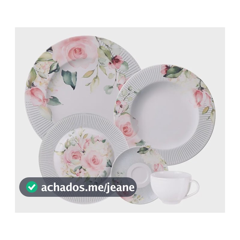 Aparelho De Jantar Tramontina Ornatta 20 Peças Branco