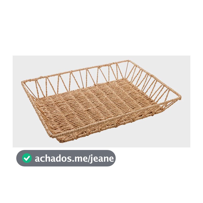 Bandeja Retangular Wolff De Fibra Papel 38cm X 28,5cm X 6cm