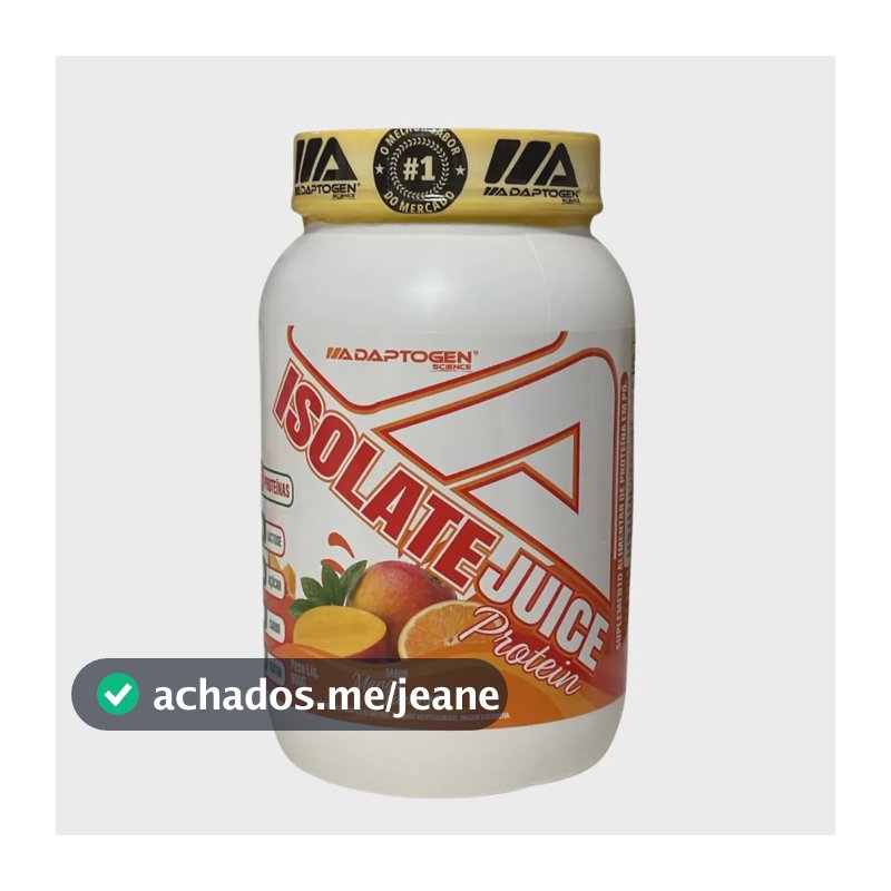 Proteína Adaptogen Isolate Juice em pó sabor Laranja manga x 900g