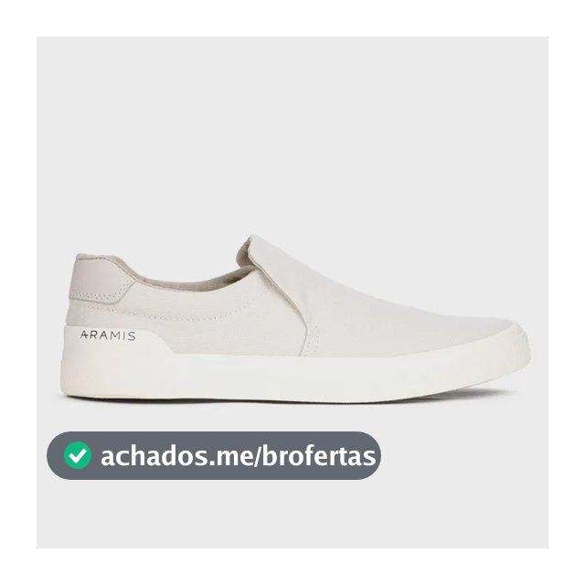 Tênis Masculino Casual Aramis Daily Slip Confortável Moderno Bege 39 Br