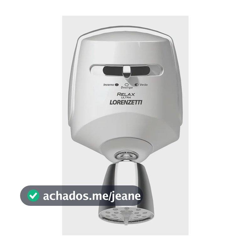 Chuveiro elétrico de parede Lorenzetti Relax Ultra branco-cromado 5500W
