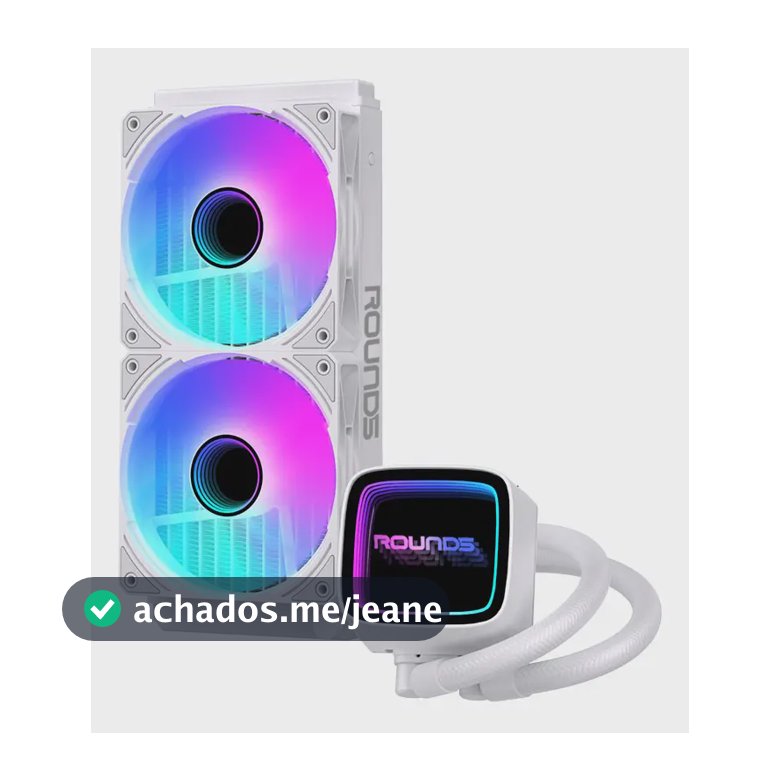 Water Cooler 240mm Round5 Eurus Argb Bomba Fundo Infinito Cor Branco