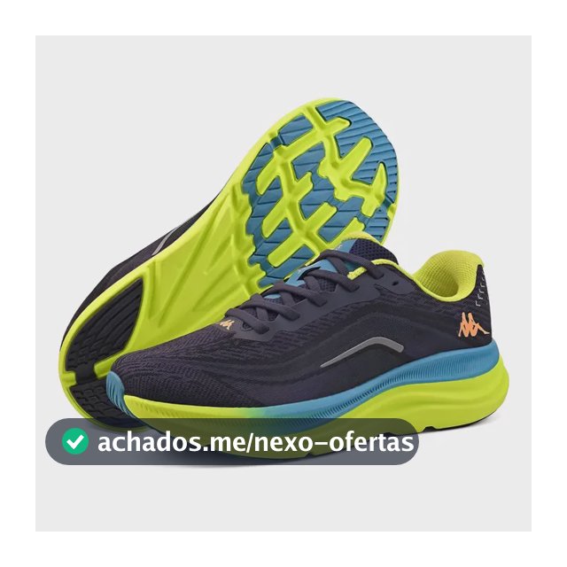 Tênis Kappa Kontroll 2.0 Masculino Feminino Corrida Academia Marinho-verde 41