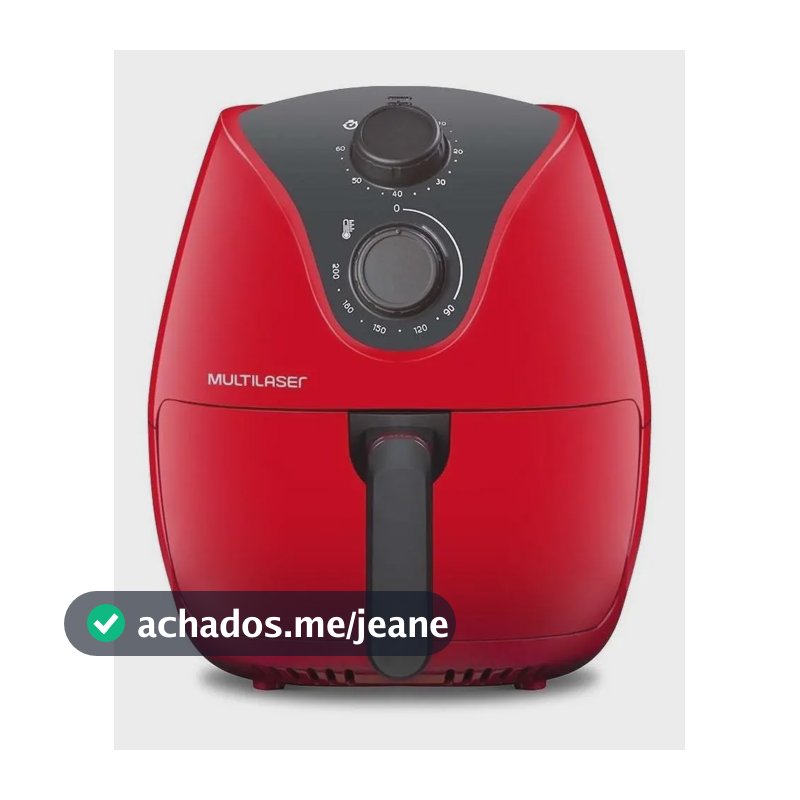 Fritadeira Elétrica Sem Óleo Multilaser Gourmet Air Fryer 4 L Vermelha 220v Vermelho 220v