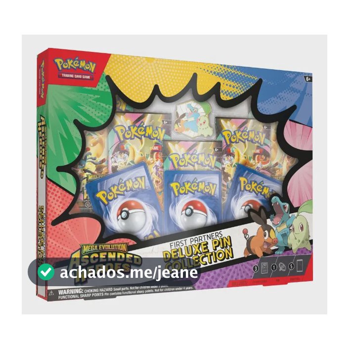 Jogo Tcg First Partners Deluxe Pin Collection Ascended Heroes Pokémon