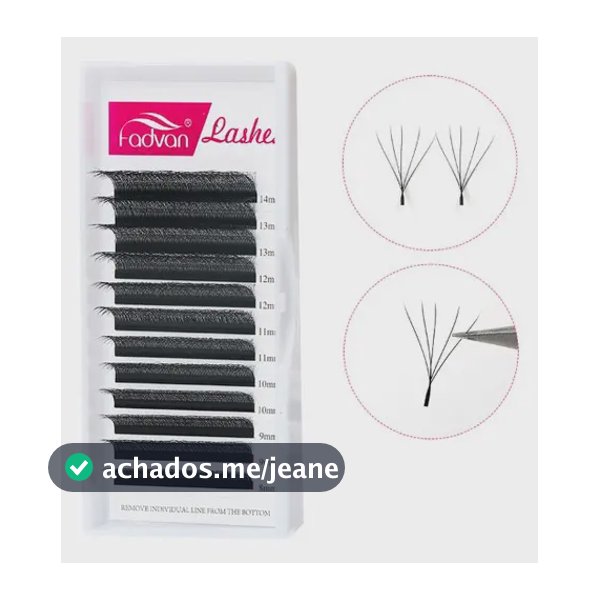 Cílios 5DW Fadvan Mix 8-12 Volume Egípcio Extensão De Cílios Cor Preto