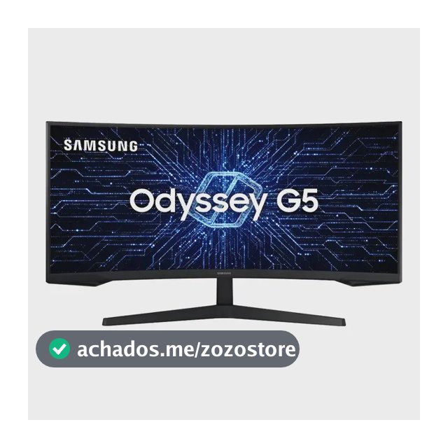 Monitor Gamer Samsung Odyssey G5 34  Uwqhd Preto 127/220v
