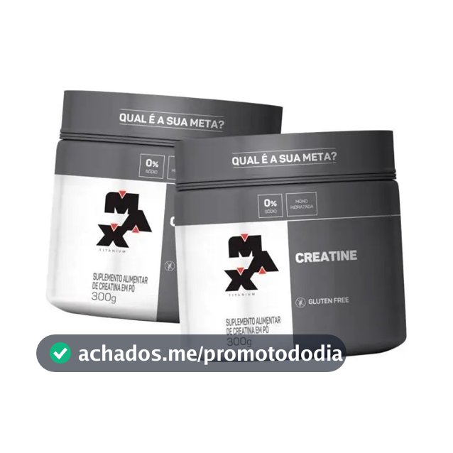 Kit 2x Creatina Titanium (300g) Max Titanium