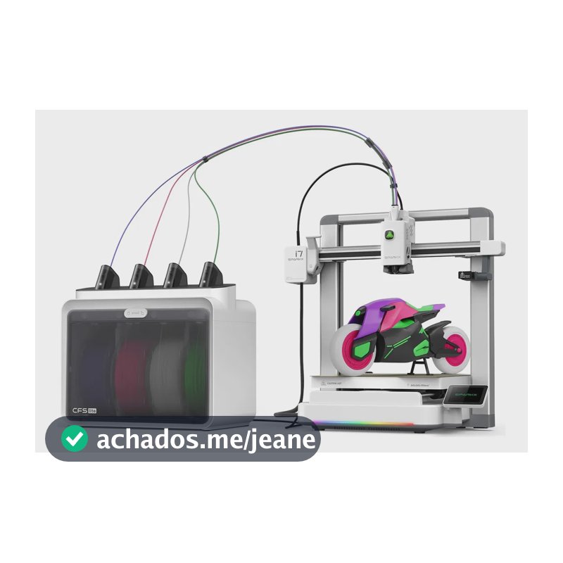 Impressora 3D Creality Maker Sparkx I7 Combo Multicolorida, para Foto 3D sem Modelagem