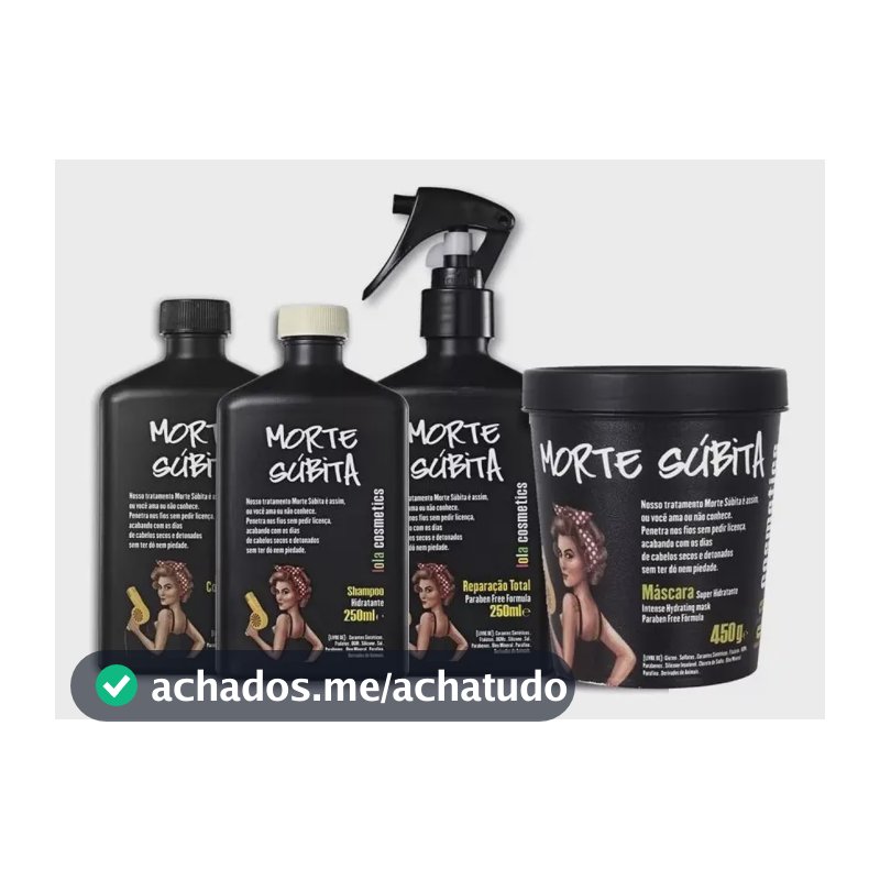 Kit 4 Produtos Lola Cosmetics Morte Súbita Hidratação
