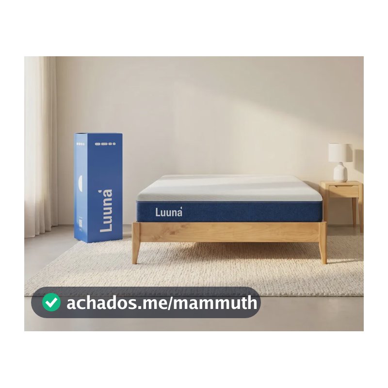 Colchão Queen Luuna Blue, Espuma 20 cm com Bloqueio de Movimento, 10 Anos de Garantia