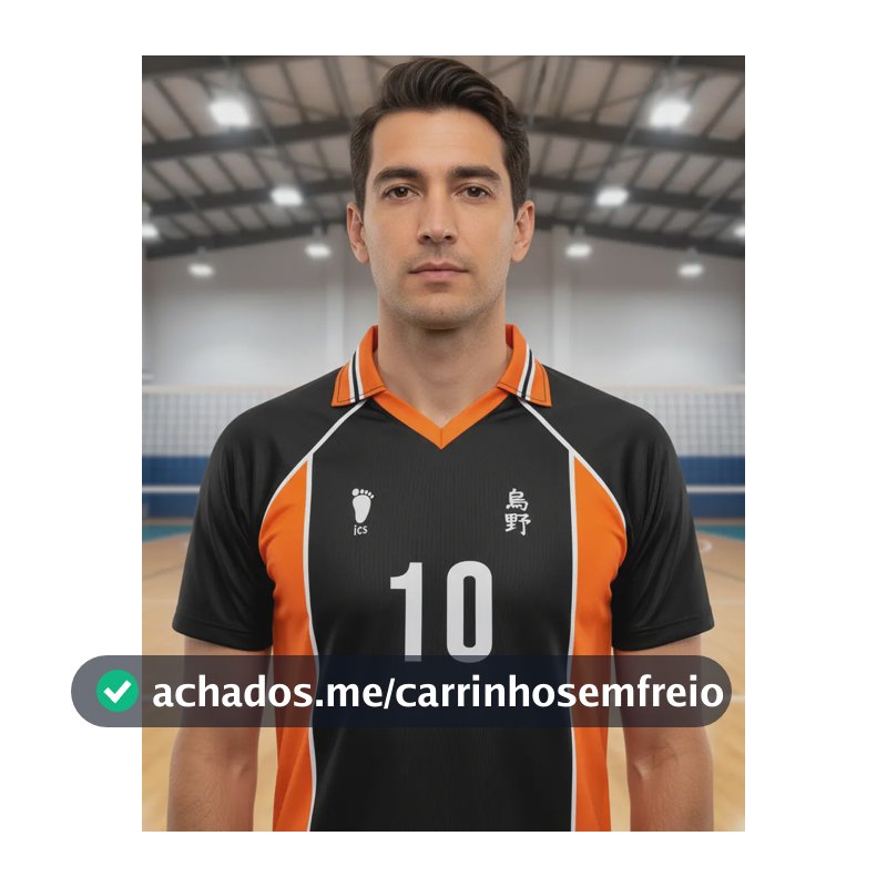 Camisa Camiseta Dry Uniforme Karasuno Hinata Full Igual A Imagem P