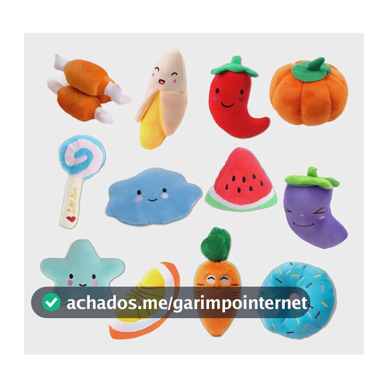 Brinquedo Pelúcia Pet Mordedor Sonoro Algodão Cães Pequeno