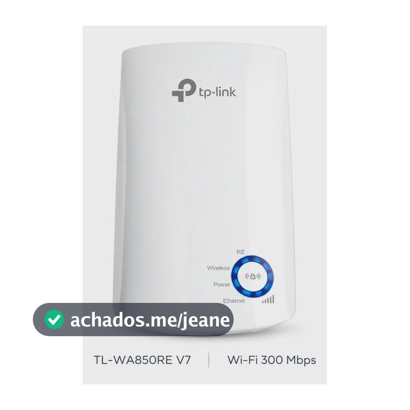 Repetidor de Sinal Wi-Fi TP-Link TL-WA850RE Extensor de Alcance N300 V7