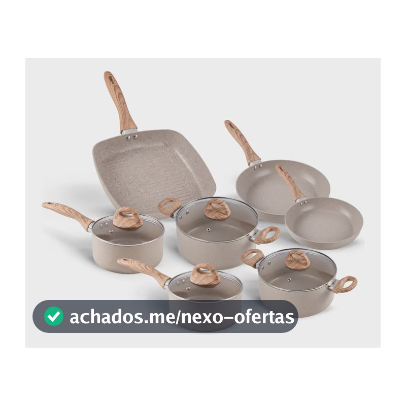 Jogo De Panelas 7 Ceramic Life Smart Plus Areia Brinox Areia