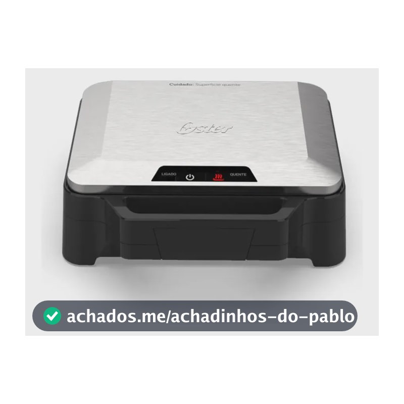 Sanduicheira Oster 220V 1000W Multiuso Inox OSAN500
