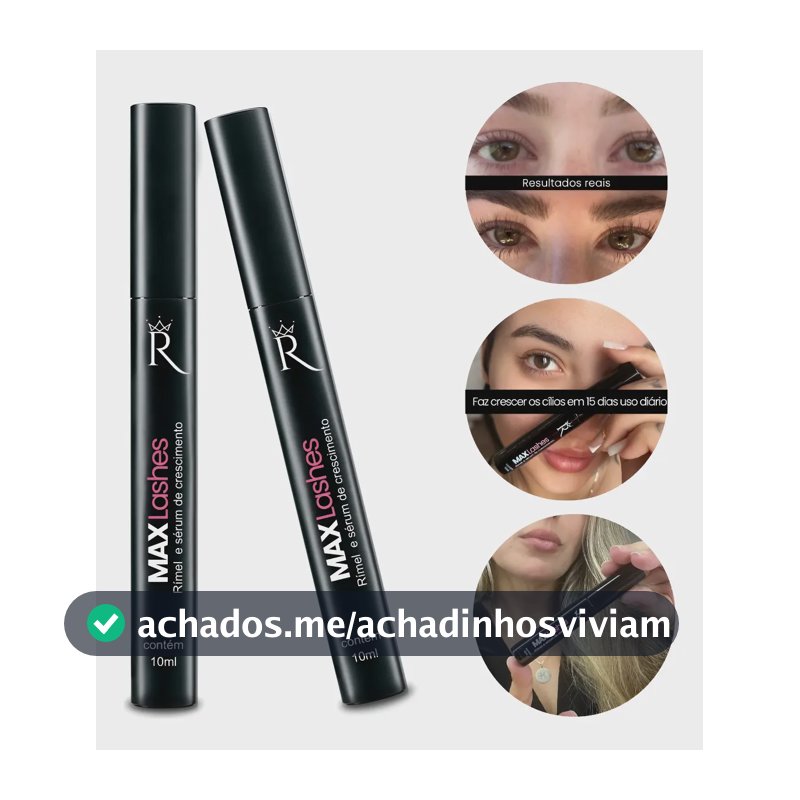 Compre 1 Leve 2- Max Lashes Rímel Com Infusão De Sérum Preto