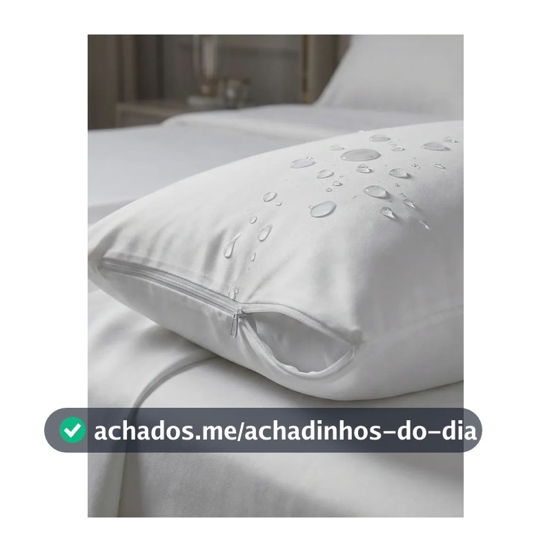 Kit 4 Capas De Travesseiro Vistela Antiácaro Impermeável Importado Com Zíper Branco Lisa