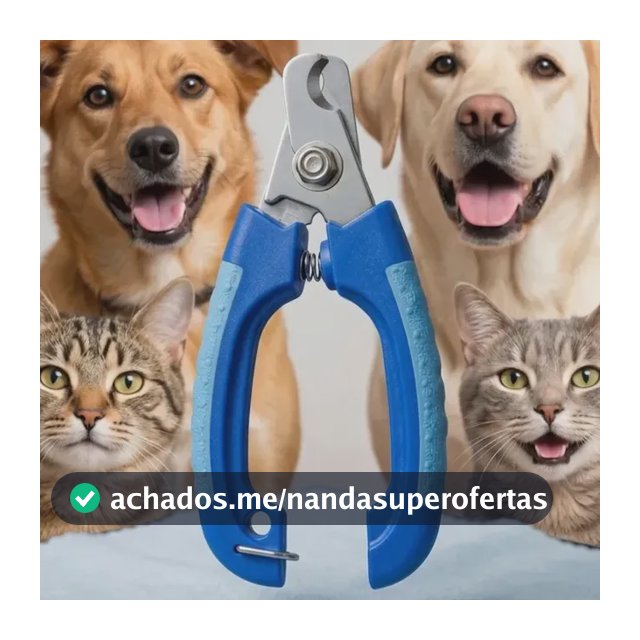 Cortador Unha Gato Cão Pet Antiderrapante, Com Limitador De Corte E Lâmina Em Aço Inox Dor Block Pequeno, Médio E Grande