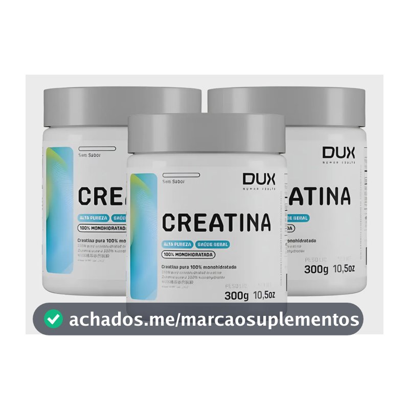 Kit 3x Creatina Dux Em Pó Sem Sabor X 300g