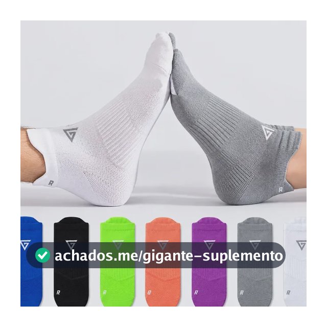 Meia Poliamida Corrida Academia Ciclismo Crossfit Cano Curto