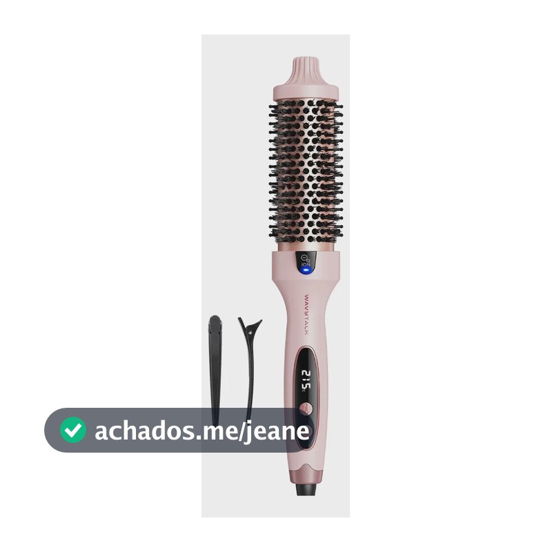 Escova Modeladora Wavytalk Anti-Frizz com Cerâmica e 5 Temperaturas Bivolt