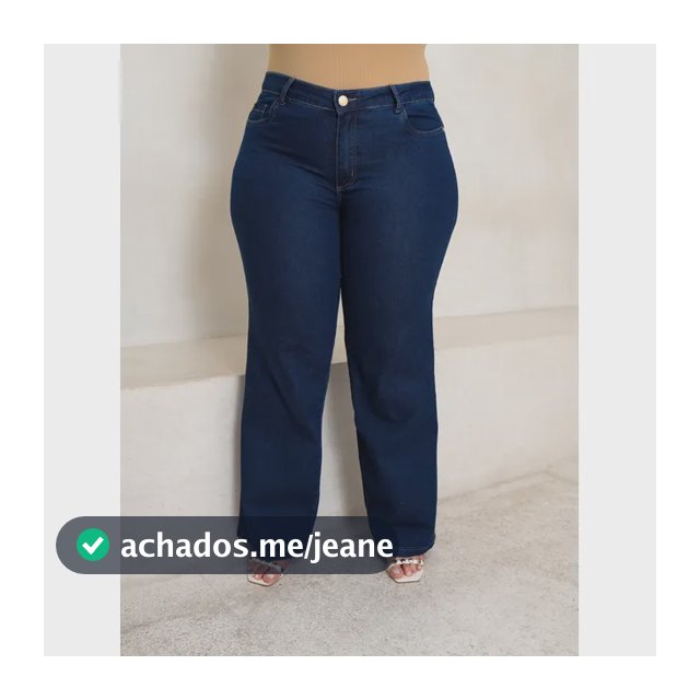 Calça Wide Leg Jeans Cintura Alta Plus Size Elastano 46ao60