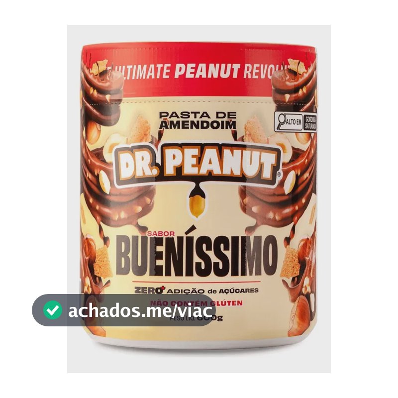 Suplemento em pasta Dr. Peanut Melhor Pasta de Amendoim amentoim cremosa sabor Bueníssimo x 600g