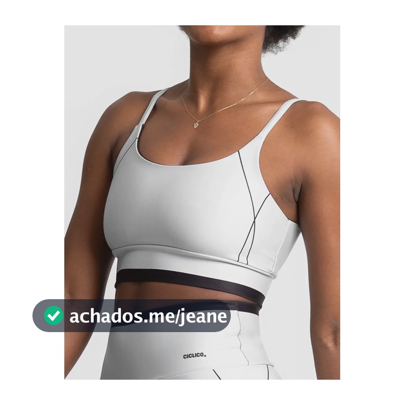 Top Alcinha Academia Feminino Fitness Alta Sustentação Cinza Liso P