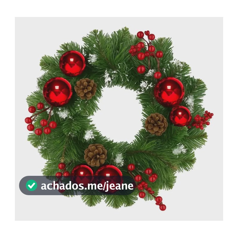 Guirlanda Natal Enfeite Decoração Natalina Porta Galhos Luxo